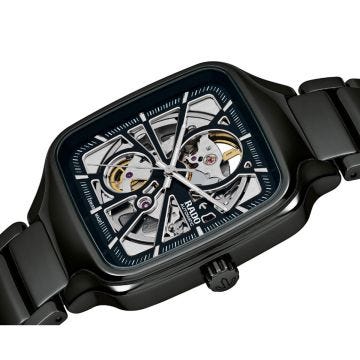 True Square Automatic Open Heart 38mm, Black Dial, Automatic Movement, Ceramic & Titanium Case, Ceramic Bracelet Watch