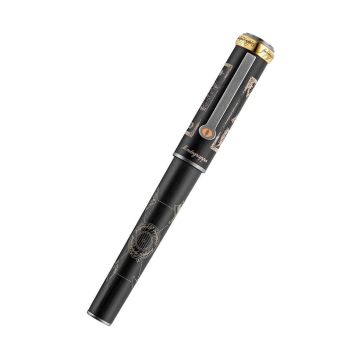 Photo of the Eye of Sauron Middle Earth Collector's Edition Rollerball Pen ISLORRME, featuring intricate detailing and craftsmanship inspired by the iconic Eye of Sauron. Ideal for collectors and fans of Middle Earth.