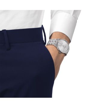 Chemin Des Tourelles Powermatic 80 39mm, Silver Dial, Automatic Movement, Stainless Steel Watch