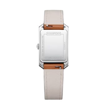 Hampton 35 x 22mm White Dial Quartz Brown Leather Bracelet Watch