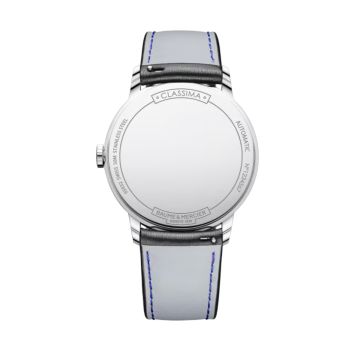 Classima 42mm Black Dial Black Leather Bracelet Watch