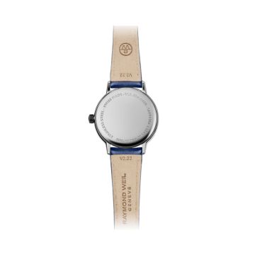 Toccata 29mm, Silver Dial, Quartz Movement, Stainless Steel 76 Diamond Case, Blue Satin Strap Watch