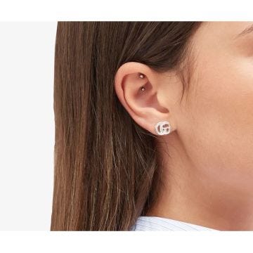 GG Marmont Sterling Silver Studd Earrings