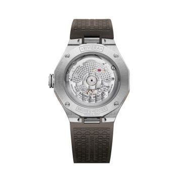 Baume et Mercier Riveira 39mm Grey Dial Automatic Rubber Bracelet Watch
