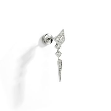 Stairway Wings Diamonds & Silver Stairway Earring