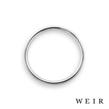 Platinum Round brilliant cut diamond line band