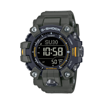G-Shock Mudman GW-9500, Green Silicone Strap, Digital