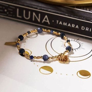 Photo of the ChloBo Heart of Dreams Gold Plated Sodalite Bracelet GBSBC3345