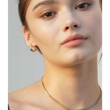 CARAT London Hera 18k Gold Vermeil Hoop Earrings