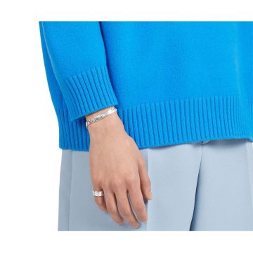 Interlocking Sterling Silver Tag Bracelet