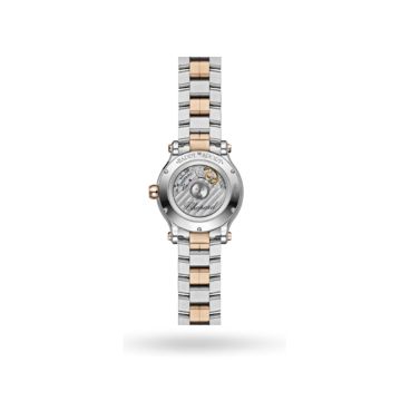 Happy Sport 33mm, Silver Dial, Automatic Movement, 18K Rose Gold & Stainless Steel Case, Stainless Steel Bracelet Watch