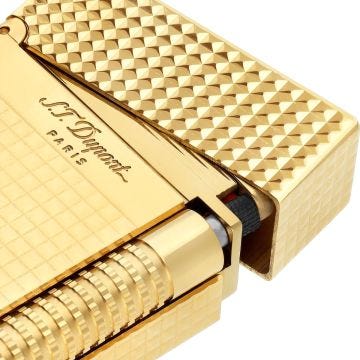 S.T. Dupont Le Grand Dupont Diamond Head Lighter - Gold