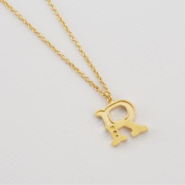 Just My Type Letter R Necklace
