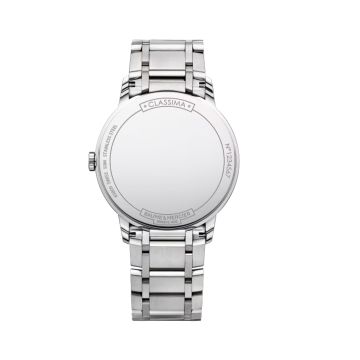 Baume et Mercier Classima 40mm Blue Dial Quartz Stainless Steel Bracelet Watch BM0A10382
