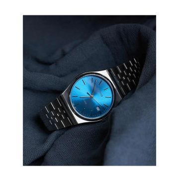 Casio MTP 40mmx35mm Blue Dial Quartz Stainless Steel Bracelet Watch MTP-B145D-2A2VEF