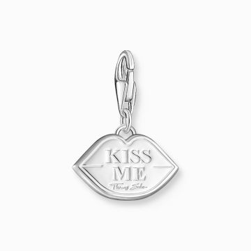 Thomas Sabo Red Lips Sterling Silver Charm