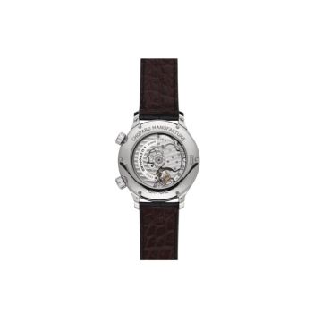 GMT One, L.U.C 42mm, Black Dial, Automatic Movement, Stainless Steel Case, Black Alligator Leather Strap Watch