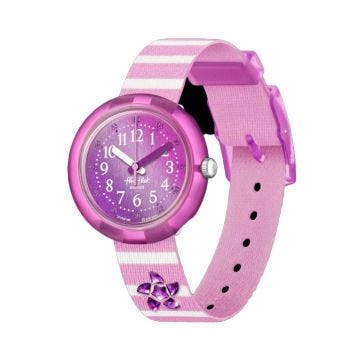 Shine Bright SHINING SEASTAR 31.8mm, Pink Dial, Quartz Movement, Bio-sourced Plastic Case, Pink Silicone Strap Watch