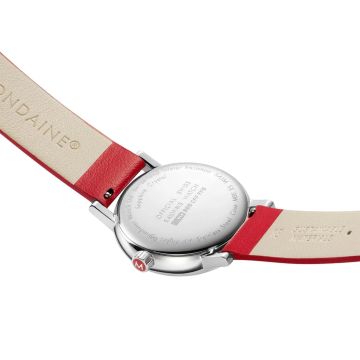 Evo2 35mm White Dial Stainless Steel Case Vegan Leather Bracelet Watch