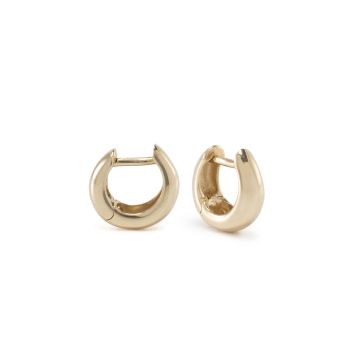 9k Yellow Gold Polished Rounded Huggy Earrings