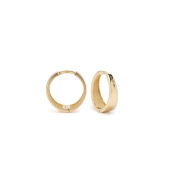 18k Yellow Gold Huggie Hoop Earrings