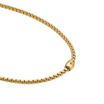 18k Gold Flex'It Necklace with Ornamental Clasp - Eka Collection
