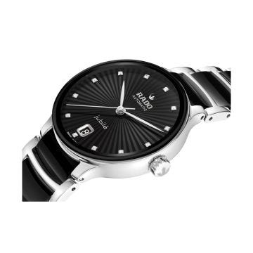 Rado Centrix 35mm Diamond Black Dial Automatic Ceramic Stainless Steel Watch R30031742
