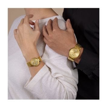 Rado Florence 30mm Diamond Yellow Gold Dial Quartz Stainless Steel Bracelet Watch R48915903