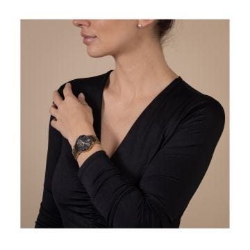 Rado Centrix 35mm Diamonds Black Dial Automatic Stainless Steel Bracelet Watch R30032742