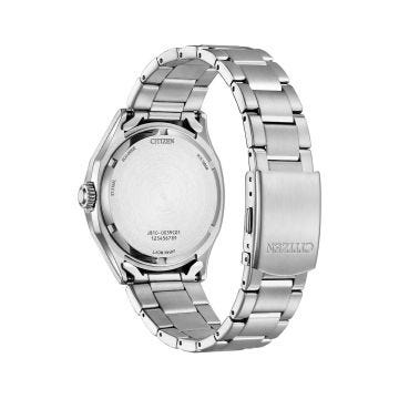 Photo of the Citizen Men's Sport 41mm, Black Dial, Stainless Steel, Eco-Drive Watch AW1750-85E