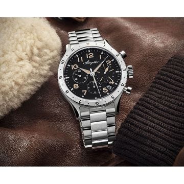 Type XX Chronographe 42mm, Black Dial, Self Winding Movement, Stainless Steel Watch