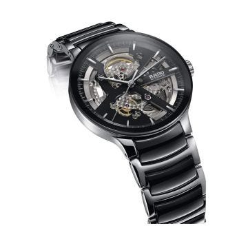 Rado Centrix Open Heart 38mm Skeleton Dial Ceramic Bracelet Watch R30178152