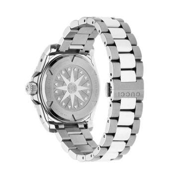 Gucci Dive 40mm Green Dial Automatic Stainless Steel Watch (YA136363) with a vibrant green dial 