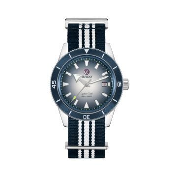 Rado Captain Cook 42mm Blue Dial Automatic Stainless Steel Bracelet Watch R32154208