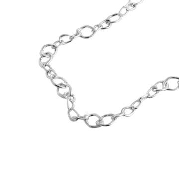 Juvi Silver Amble Ripple Chain. Image one