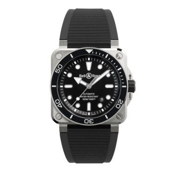 Bell & Ross BR 03 Diver Black Steel 42mm, Black Dial, Automatic Movement, Steel Case, Rubber Strap Watch BR03A-D-BL-ST/SRB Image one
