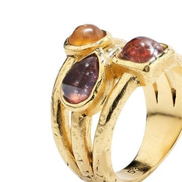 Goossens Mini Cabochons Harmony Caramel Ring. Image one
