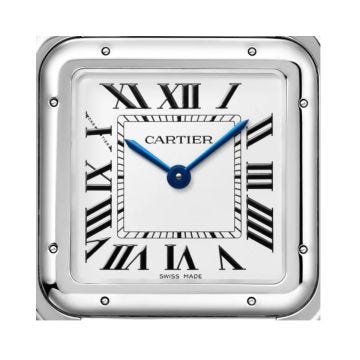 Cartier Panthere De Cartier 29mm x 37mm Silver Dial Quartz Steel Bracelet Watch WSBB0071