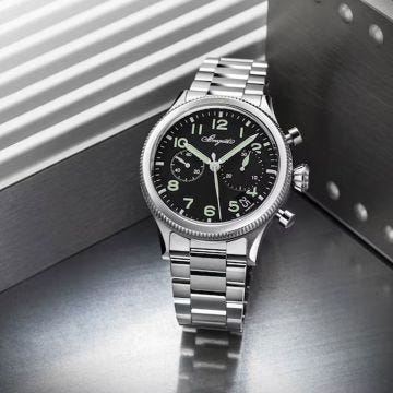 Type 20 Chronographe 42mm, Black Dial, Automatic Movement, Stainless Steel Watch
