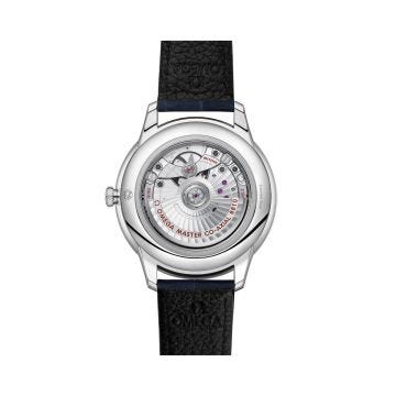 OMEGA De Ville Prestige 41mm, Blue Dial, Self Winding Movement, Steel Case, Blue Leather Strap Watch 43413412103001