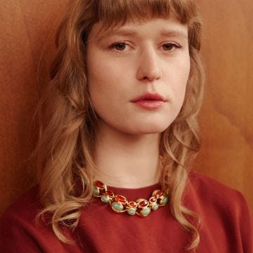 Photo of the Goossens Bosphorus Couture Gold Plated Aventurine and Carnelian Necklace – Exquisite Gold Plated Necklace with Aventurine and Carnelian Gemstones – GOOH24NE08YG01
