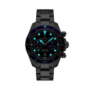 DS Action Diver Chrono 44.6mm Blue Dial Stainless Steel Watch