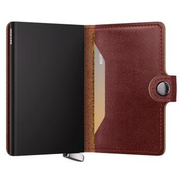Photo of the Secrid Miniwallet Basco Brown | RFID-Blocking Leather Wallet – MBc-Brown