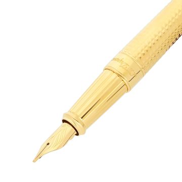 S.T. Dupont Line D Eternity Gold Aluminium Large Fountain Pen
