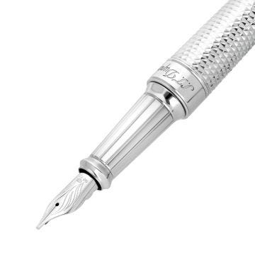 S.T. Dupont Line D Eternity Palladium 14k White Gold Nib Extra Large Fountain Pen