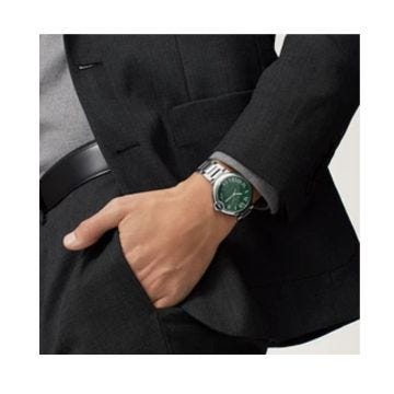 Ballon Bleu De Cartier 40mm Green Dial Automatic Stainless Steel Bracelet Watch