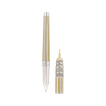 S.T. Dupont Loves Paris Limited Edition Line D Gold Colour Palladium Lacquer18k Carat White Gold Nib Fountain Pen Rollerball Attachment Writing Kit