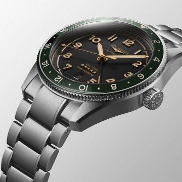 Spirit ZULU Time 42mm Black Dial Automatic Stainless Steel Watch