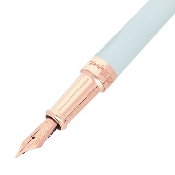 S.T. Dupont Liberte Fountain Pen Duo White Gold Fountain Pen