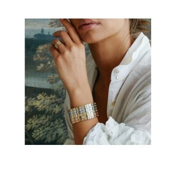18K Yellow Gold Love in Verona Ruby Diamond Bracelet